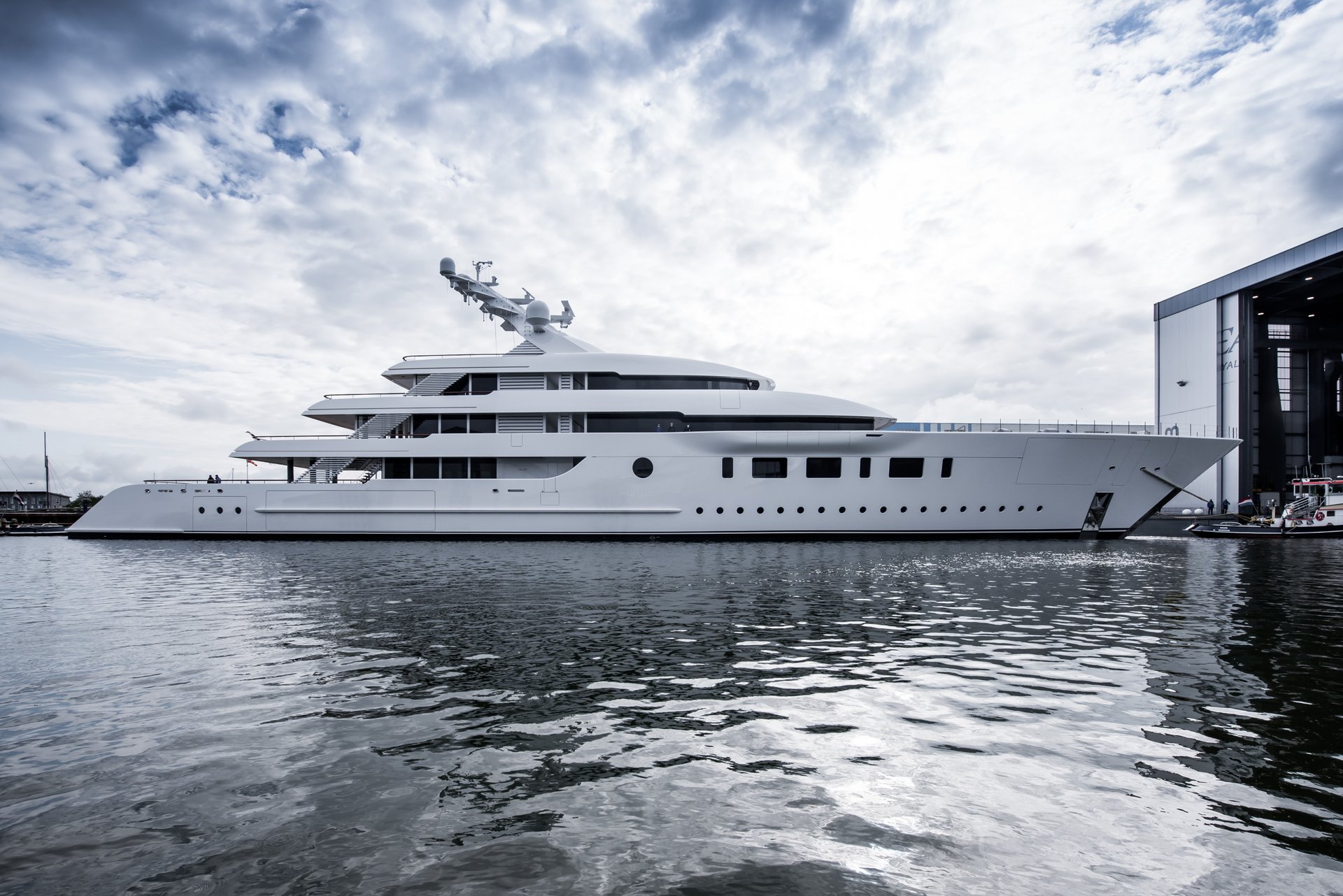 Feadship Bliss out of shed