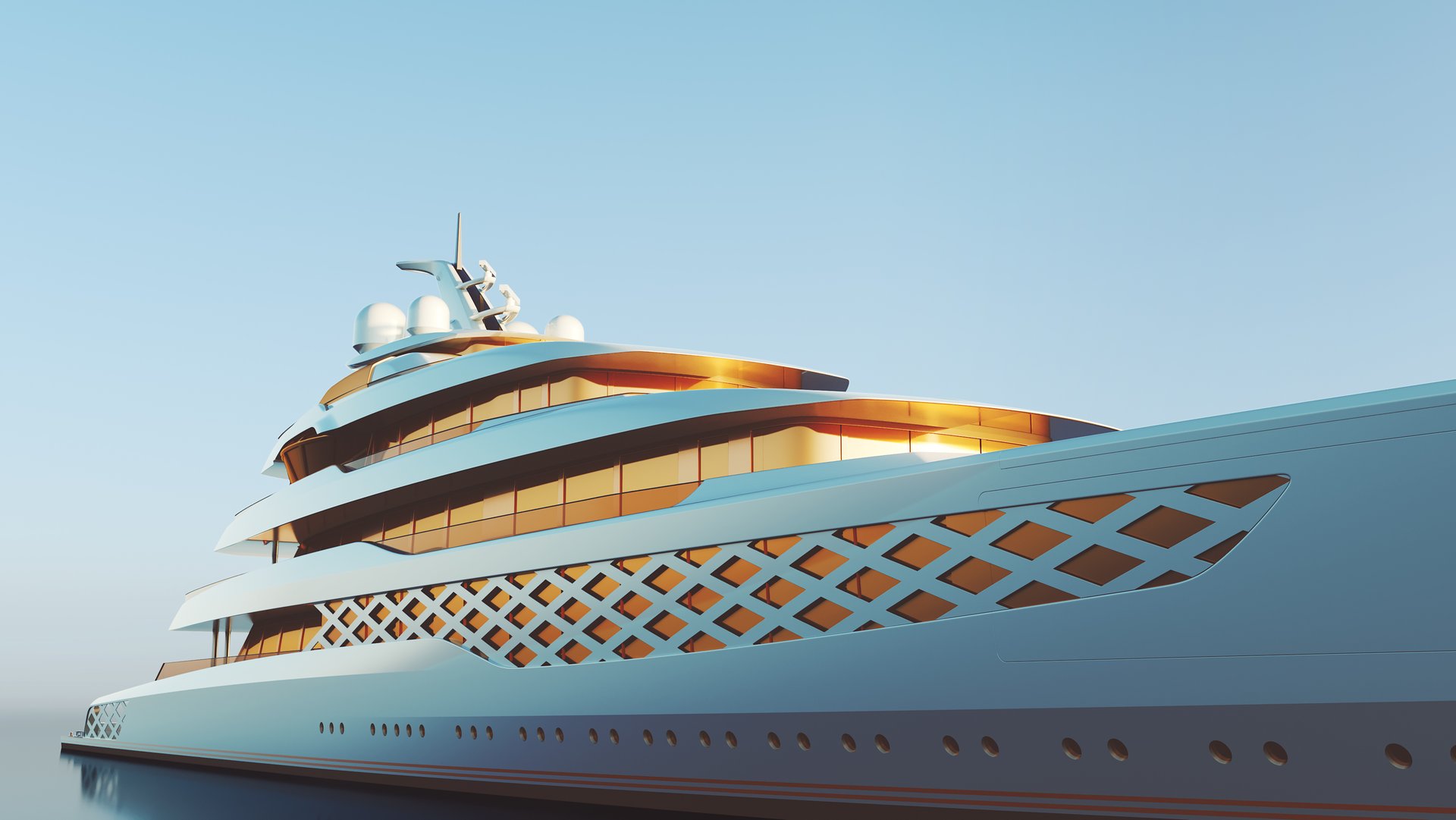 Feadship FG Concept Honey Comb View