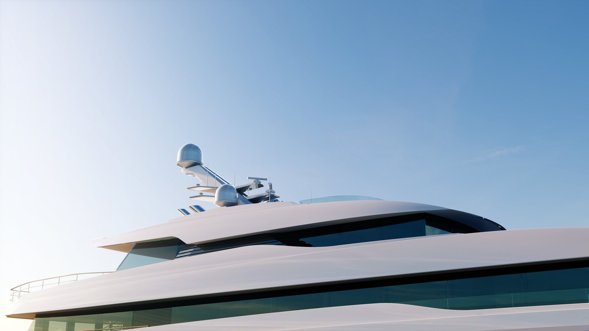 Feadship Freedom design - details mast
