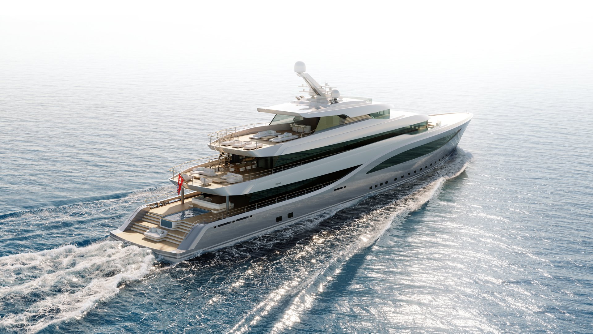 Feadship freedom design - running shot