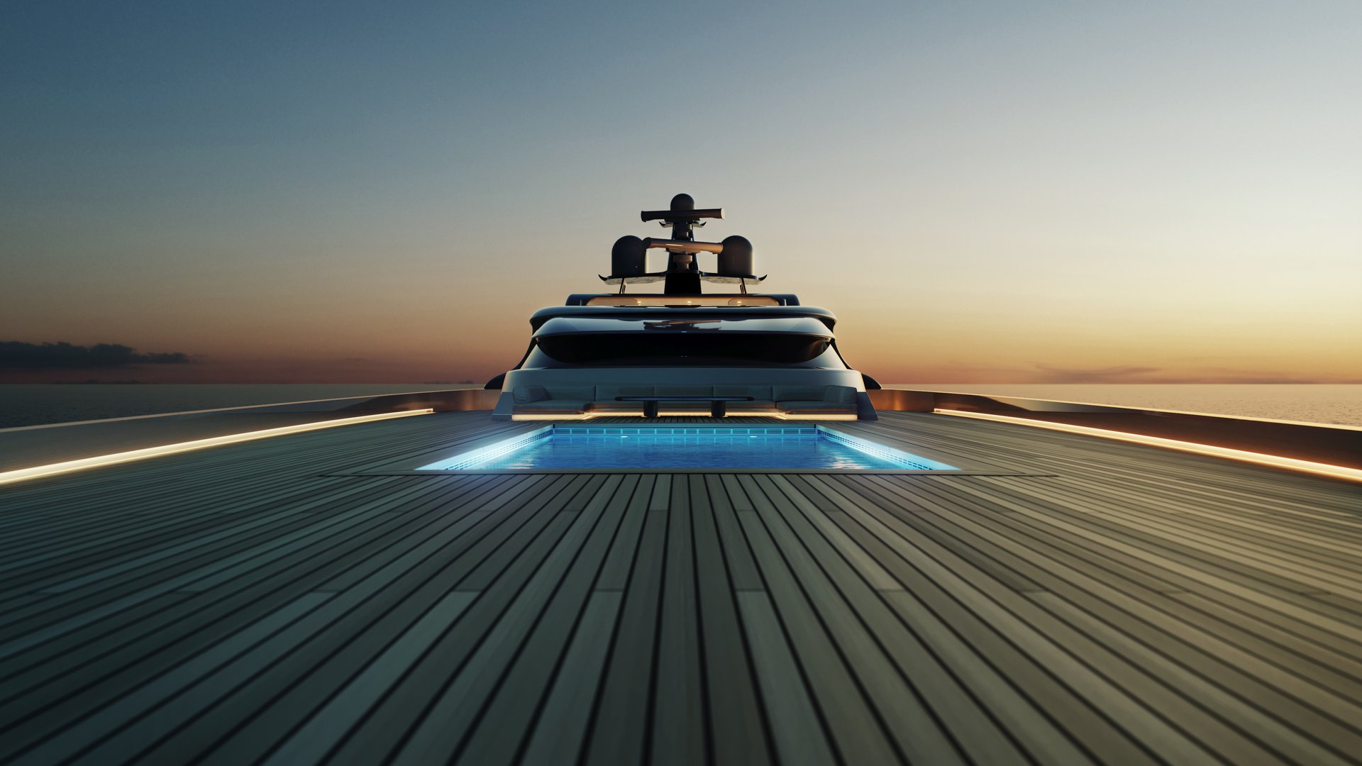 Feadship unveils project 3073 - front deck