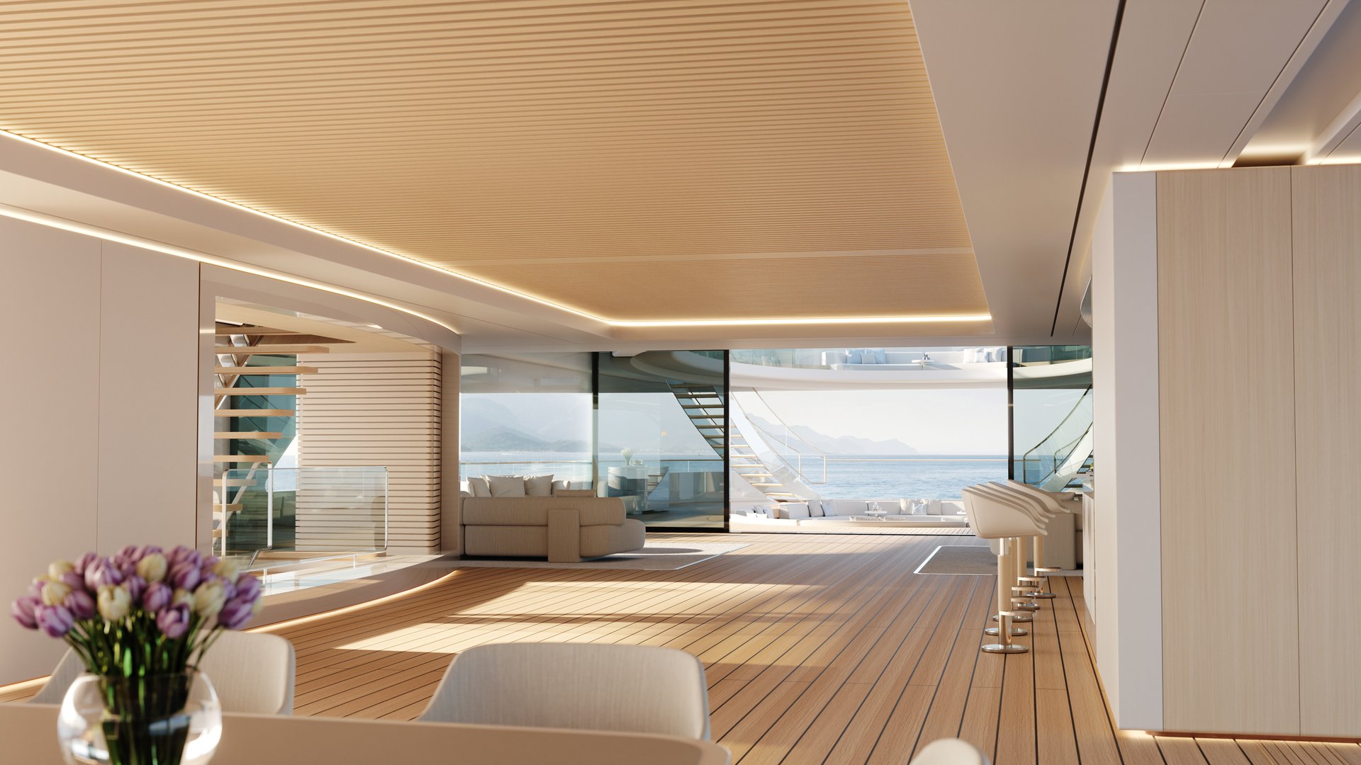 Pure Future concept Feadship copyright Interior Outside 2021
