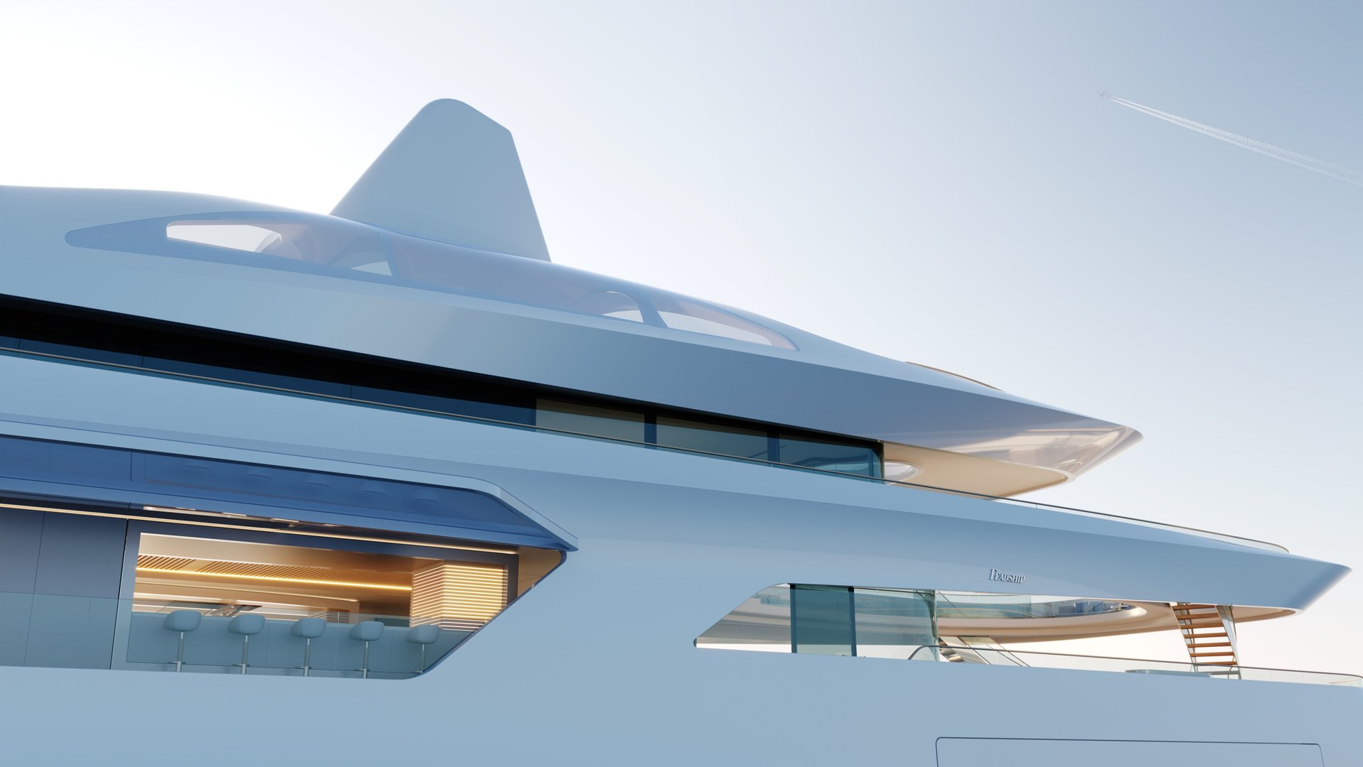 Feadship concept Pure - side view