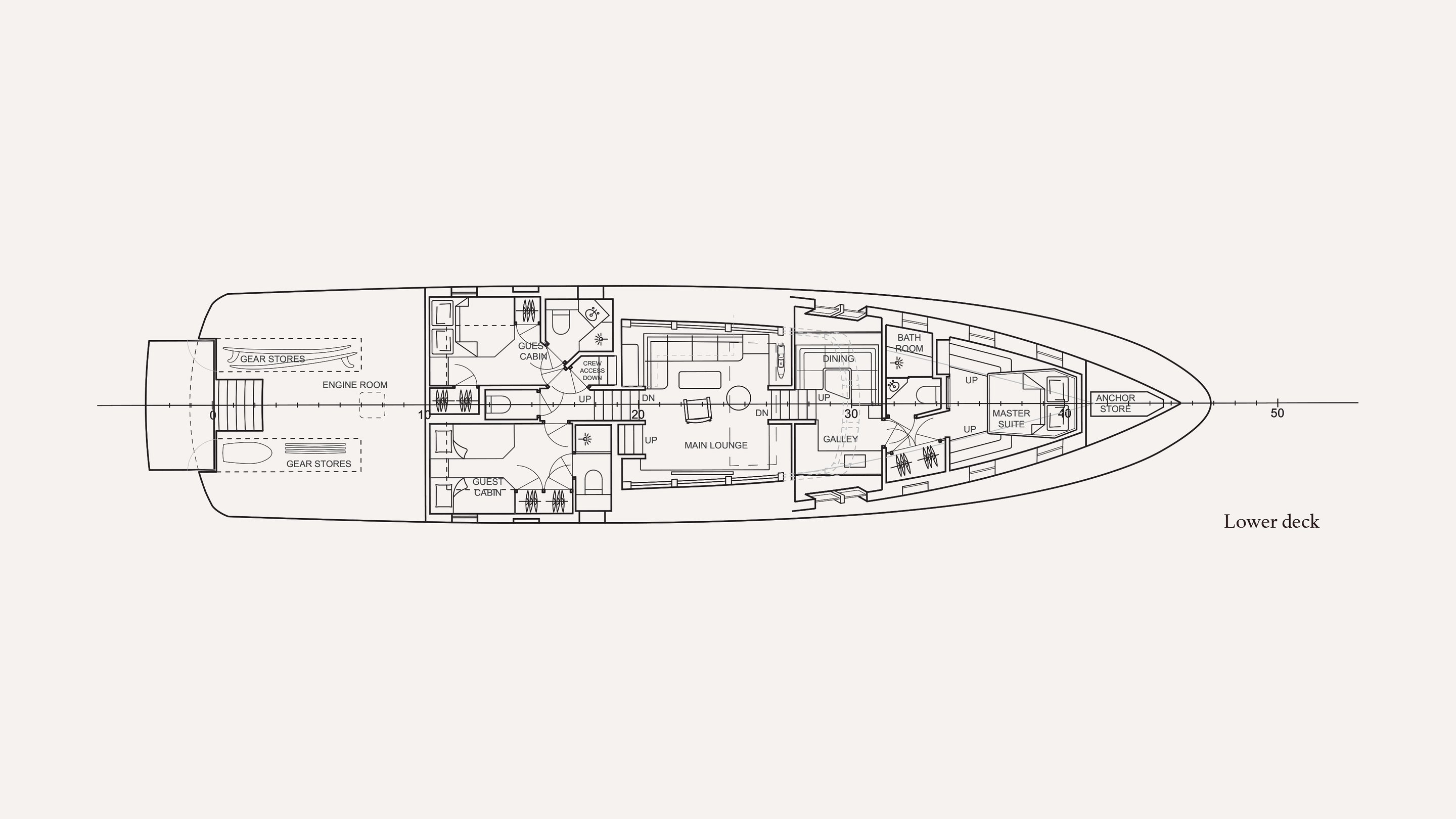 New classic deck plans lower deck