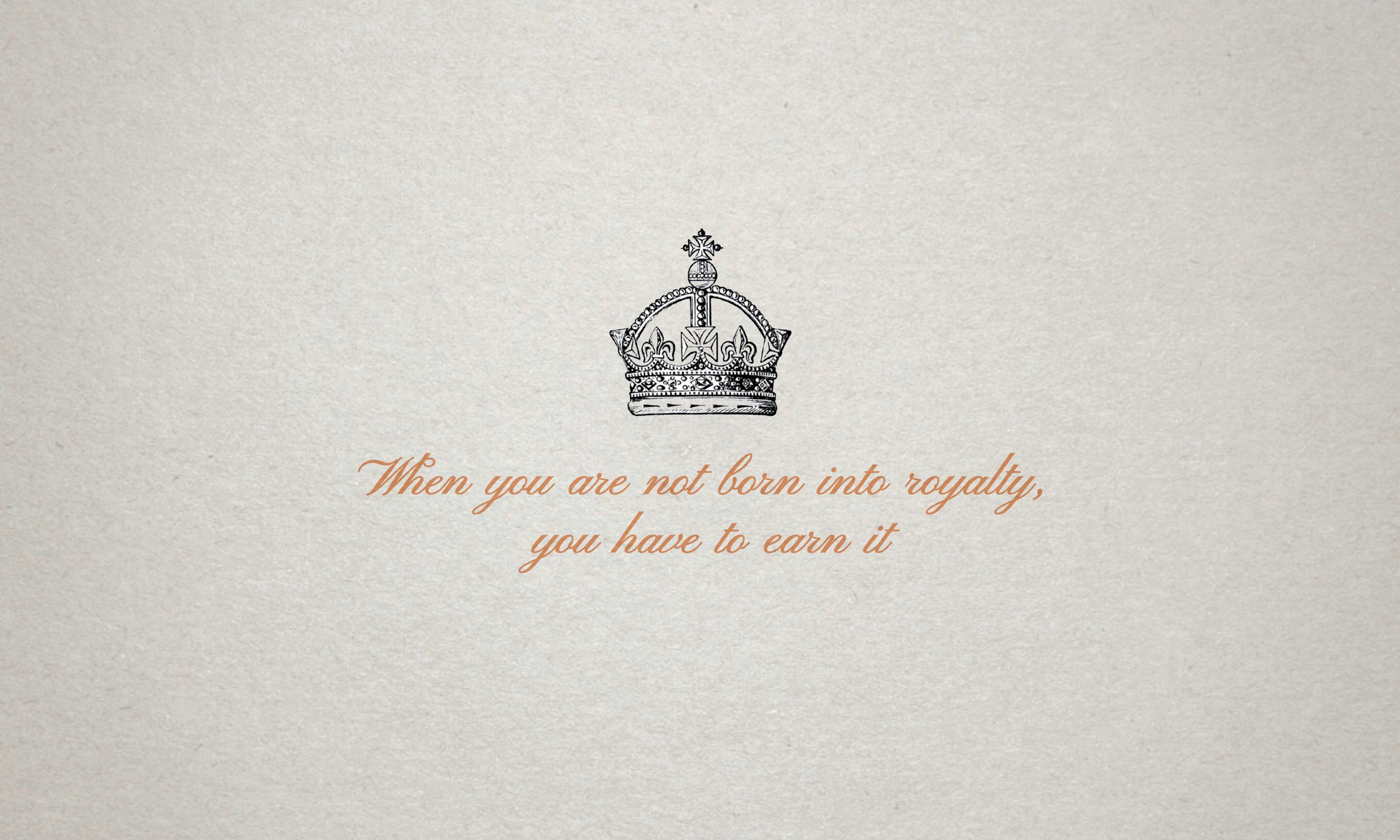 Dna not born into royalty