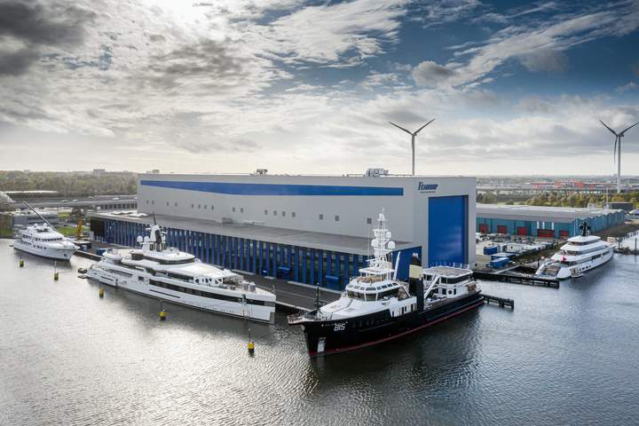 The Feadship Family. Royal Van Lent Shipyard. De Vries Group