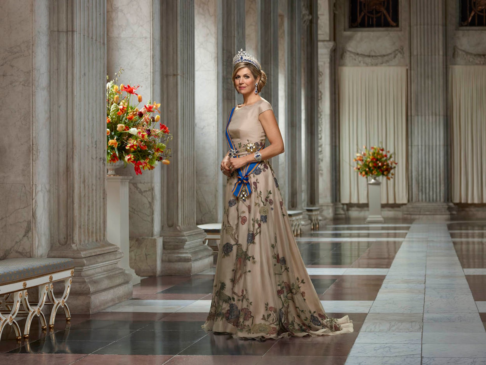 Staatsiefoto Koningin Maxima In Burgerzaal ​