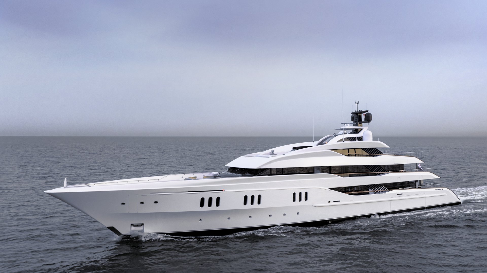 Feadship Vanish on her sea trials