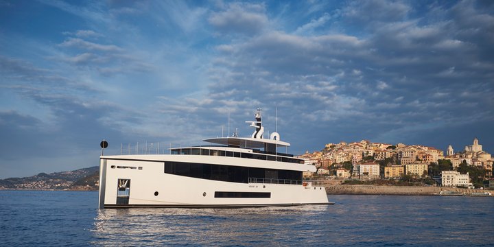 Ready to play: the 73-metre (240ft) luxury superyacht Hasna